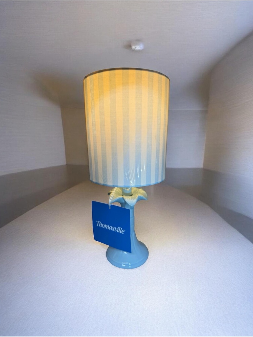 Thomasville Blue & White Striped Table Lamp ~ Charming   Cottage
